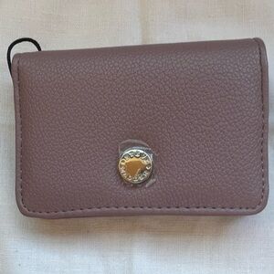 Steve Madden Mauve Leather Wallet with Silver Chain